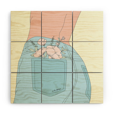 The Optimist Sunshine In My Pocket Wood Wall Mural