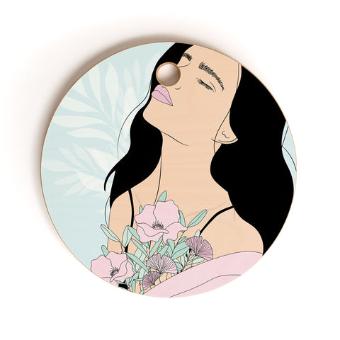 The Optimist Take A Deep Breath Cutting Board Round