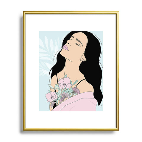 The Optimist Take A Deep Breath Metal Framed Art Print