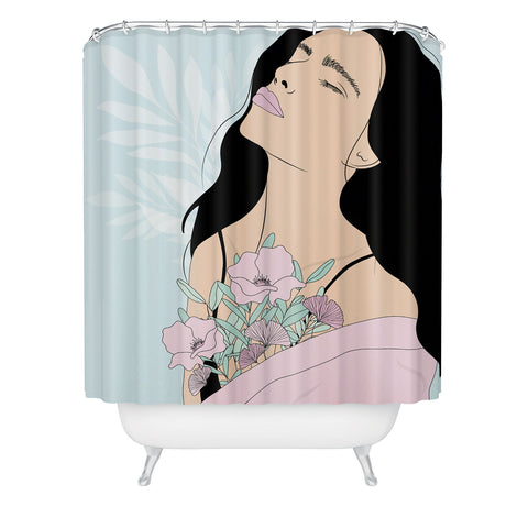 The Optimist Take A Deep Breath Shower Curtain