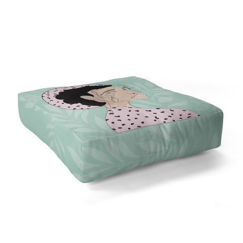 The Optimist Take a Walk on The Wild Side Floor Pillow Square