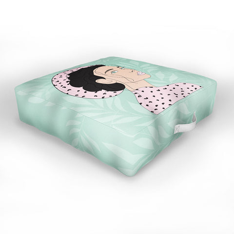 The Optimist Take a Walk on The Wild Side Outdoor Floor Cushion