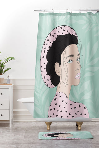 The Optimist Take a Walk on The Wild Side Shower Curtain And Mat