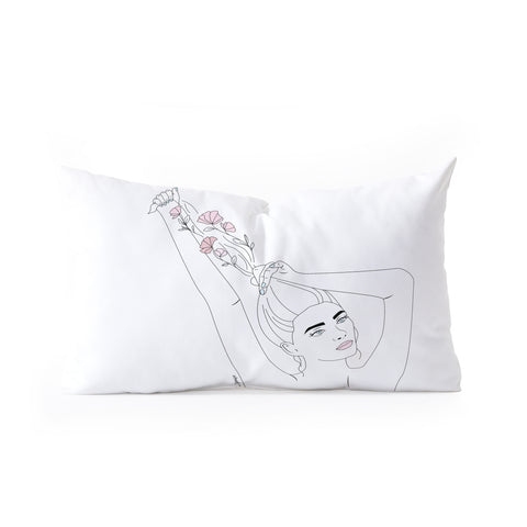 The Optimist Taking Care of Myself Oblong Throw Pillow
