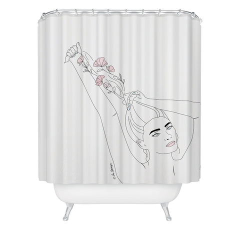 The Optimist Taking Care of Myself Shower Curtain