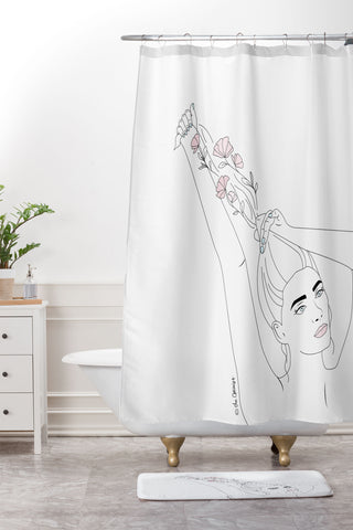 The Optimist Taking Care of Myself Shower Curtain And Mat