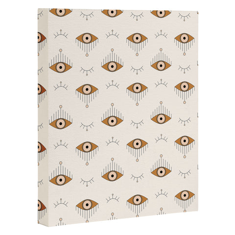The Optimist Tfu Tfu Tfu Evil Eye Pattern Art Canvas