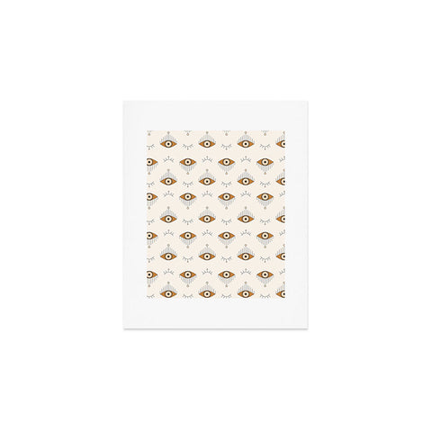 The Optimist Tfu Tfu Tfu Evil Eye Pattern Art Print