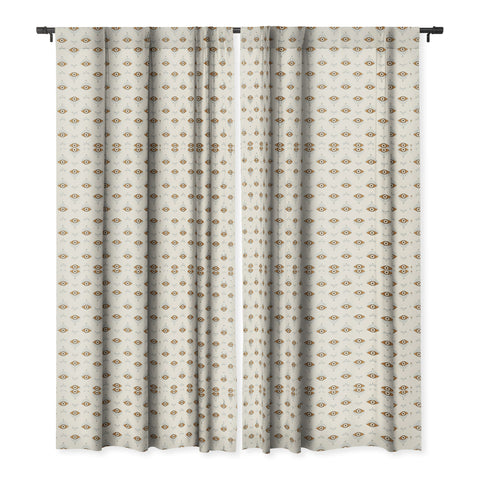 The Optimist Tfu Tfu Tfu Evil Eye Pattern Blackout Window Curtain