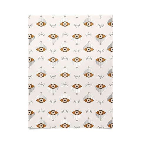 The Optimist Tfu Tfu Tfu Evil Eye Pattern Poster
