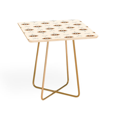The Optimist Tfu Tfu Tfu Evil Eye Pattern Side Table