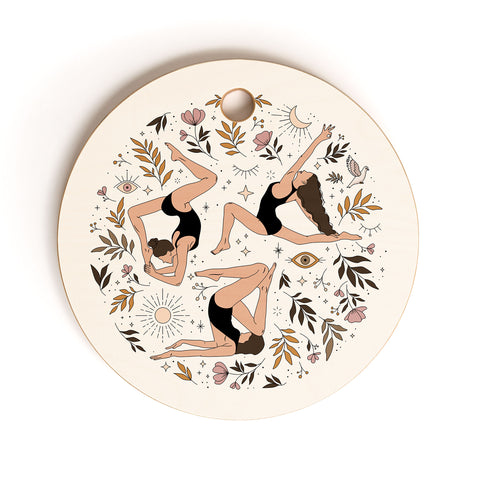 The Optimist The Dance Of The Spirit Cutting Board Round