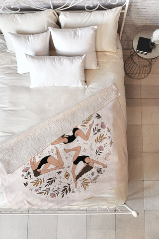 The Optimist The Dance Of The Spirit Fleece Throw Blanket