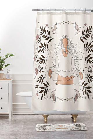 The Optimist The Power Within Shower Curtain And Mat