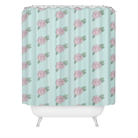 The Optimist The Rose Garden Shower Curtain