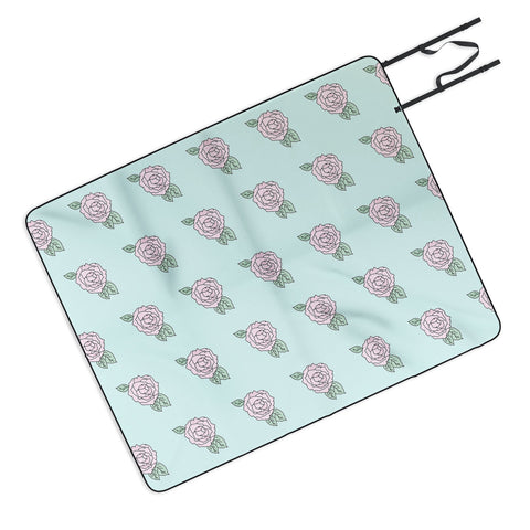 The Optimist The Rose Garden Picnic Blanket