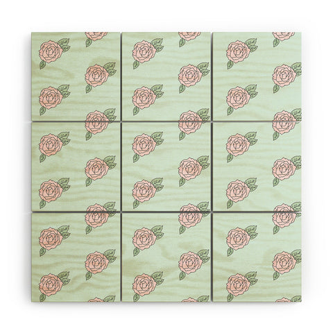 The Optimist The Rose Garden Wood Wall Mural