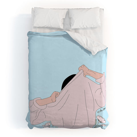 The Optimist The Struggle Is REAL Duvet Cover