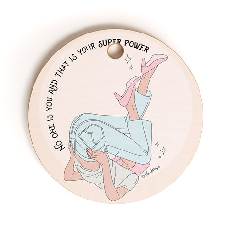 The Optimist This Is Your Superpower Cutting Board Round