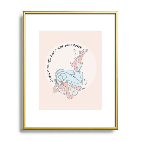The Optimist This Is Your Superpower Metal Framed Art Print