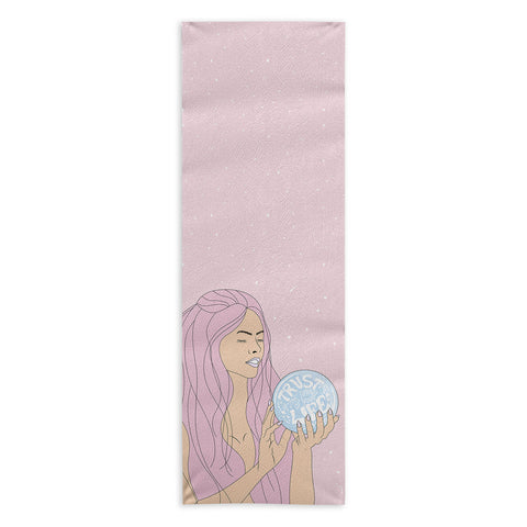 The Optimist Trust The Timing Of Your Life Yoga Towel