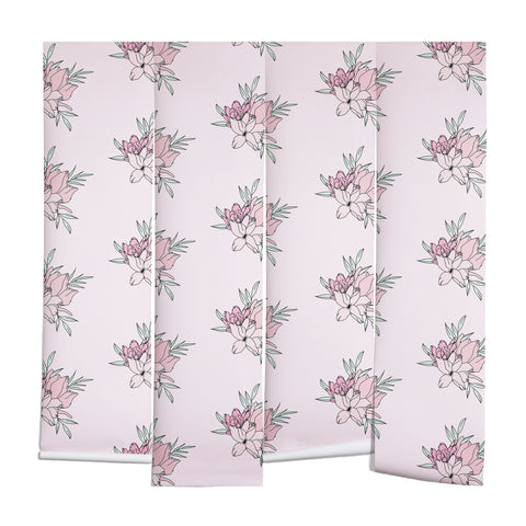 The Optimist Vintage Flowers Pattern Wall Mural