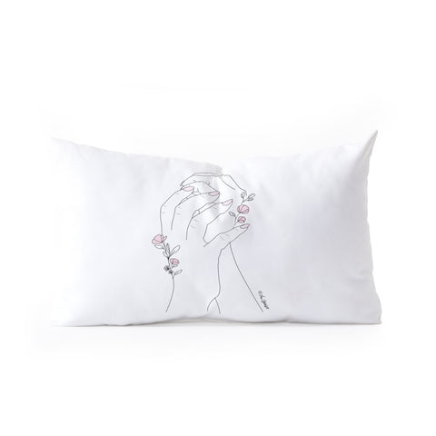 The Optimist You Are Growing Oblong Throw Pillow