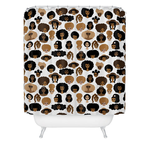 The Pairabirds All My Sisters Shower Curtain