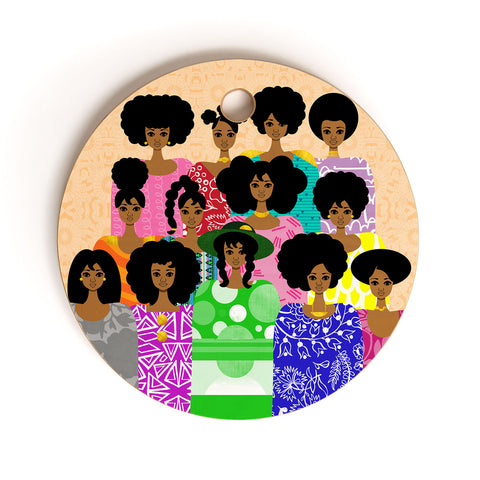 The Pairabirds Bakers Dozen Cutting Board Round