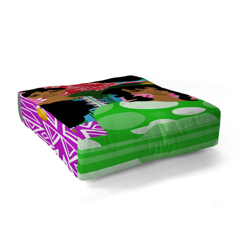 The Pairabirds Bakers Dozen Floor Pillow Square