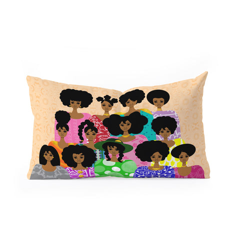 The Pairabirds Bakers Dozen Oblong Throw Pillow