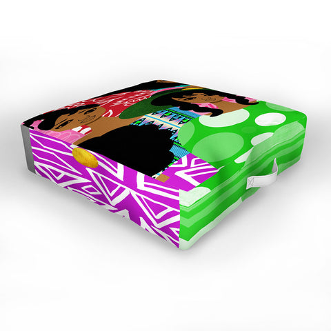 The Pairabirds Bakers Dozen Outdoor Floor Cushion