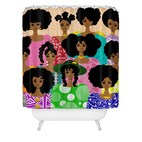 The Pairabirds Bakers Dozen Shower Curtain