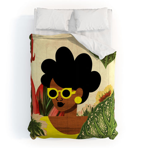 The Pairabirds Bayou Girl II Comforter