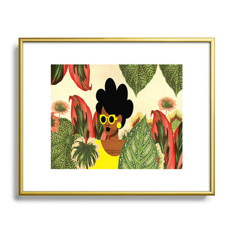 The Pairabirds Bayou Girl II Metal Framed Art Print