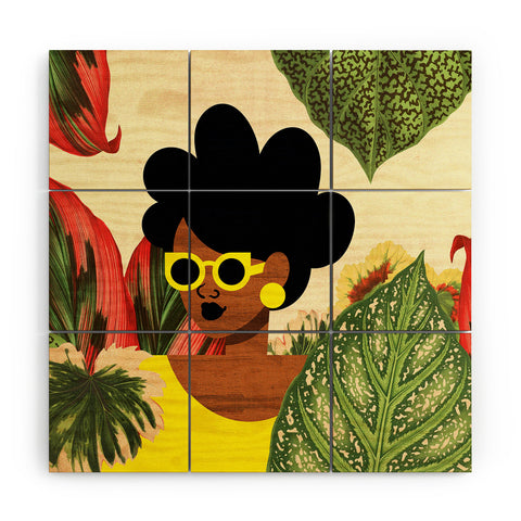 The Pairabirds Bayou Girl II Wood Wall Mural