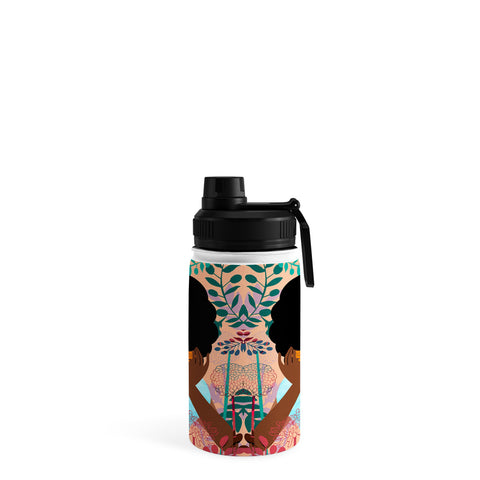 The Pairabirds Chrysanthemums in November Water Bottle