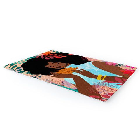 The Pairabirds Chrysanthemums in November Area Rug