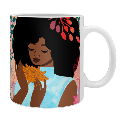 The Pairabirds Chrysanthemums in November Coffee Mug