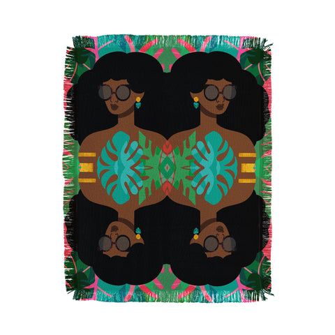 The Pairabirds Eva I Throw Blanket