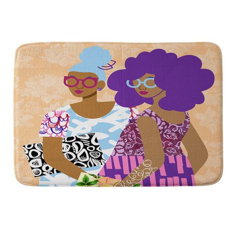 The Pairabirds The Terrific Two Memory Foam Bath Mat