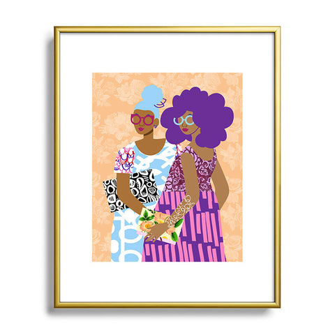 The Pairabirds The Terrific Two Metal Framed Art Print