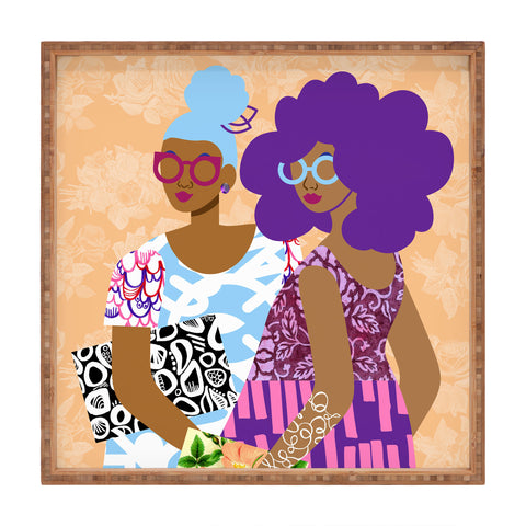 The Pairabirds The Terrific Two Square Tray