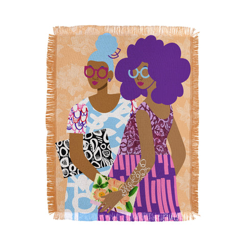 The Pairabirds The Terrific Two Throw Blanket