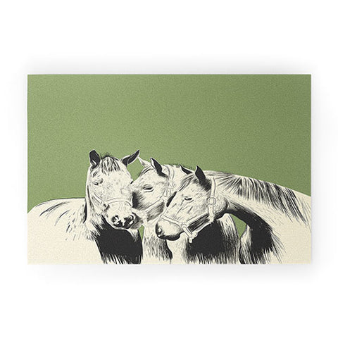 The Red Wolf Horses Welcome Mat