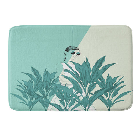 The Red Wolf The Blue Nature Memory Foam Bath Mat