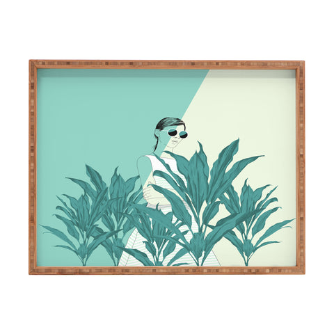 The Red Wolf The Blue Nature Rectangular Tray