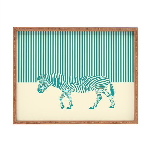 The Red Wolf The Zebra Rectangular Tray