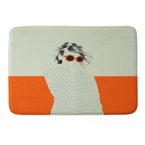 The Red Wolf Woman Color 10 Memory Foam Bath Mat