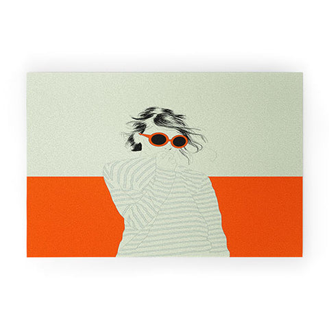 The Red Wolf Woman Color 10 Welcome Mat